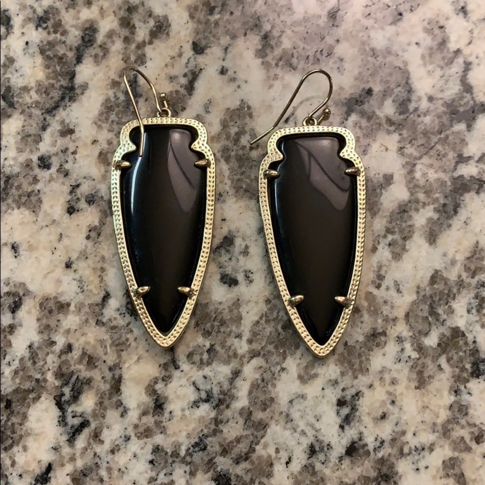 Black Kendra Scott earrings